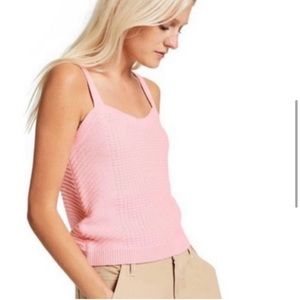 Sandy Liang x Target Sweetheart Neckline Waffle Knit Sweater Pullover Tank Top